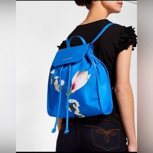 Ted Baker BAILEEE HARMONY PRINT BACKPACK - BLUE IN BRIGHT BLUE